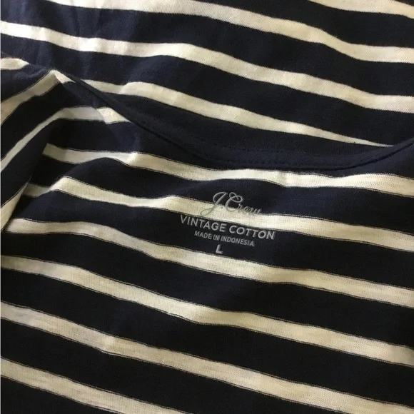 J. Crew Navy and White Striped Tank Top - Picture 4 of 7